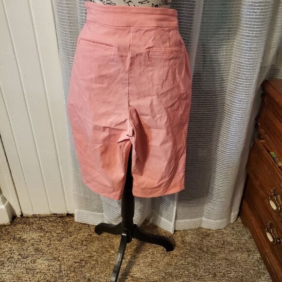 KATE AND SAM Pink elastic waistband Capris Sz 10 - Picture 2 of 6